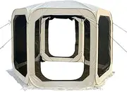 WUISOLQP Lightweight Camping Tent with UV Protected Fabric Easy Setup and Durable for Outdoor Camping Mosquito-Proof Net Fabric