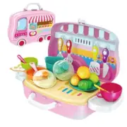 Children's Kitchen Play Set With Accessories- Mini Kitchen Set Cooking Playset