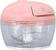 Depisuta Manual Garlic Mincer, Mini Food Chopper, Portable Food Processor, Hand Push Garlic Cutter Crusher for Chopping Onion, Vegetable Chopping (S)