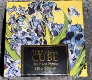 The Puzzle Cube - Van Gogh Irises - 100 Piece - 2021 Robert Frederick Ltd - NIB