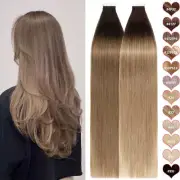 CLEARANCE Russian Tape In Skin Weft 100% Remy Human Hair Extensions Full Head AU