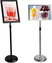 Display Stand Metal Poster Stand Sign Holders Floor Standing Advertising Rack Vertical Kt Board Display Stand Multifunction Activity Display Stand for Shopping Guide