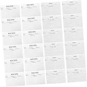 ROMISBABA Restaurant Recipe Cards 50pcs Household Recipe Paper Compact Food Note Cards