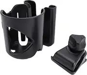 Universal Adjustable 2 in 1 Stroller Cup Holder Phone Holder 360° Rotation Portable Drink Holder for Pushchair Wheelchair