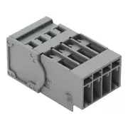 A● 2pcs WAGO 769-604 1-Conductor Male Connector 4-Pole 4,00 mm2 Gray New