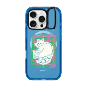 iPhone 16 Pro Impact Ring Stand Case MagSafe Compatible Never leave your cat and the blanket by Albee Yau
