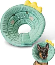 Dog Cat Cone Collar Soft - Comfy Elizabethan Collar for Dogs Cats | Dinosaur Adjustable E Collars Cones for Small Medium Large Pets, Kitten Puppy Cone for Recovery to Stop
