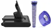 Dyson V7 Battery SV11 For All V7 Vacuums Replacement Animal Motorhead Pro Origin Total Clean Trigger + 1 Pre Filter and Post Filters