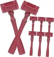 DOITOOL 10pcs Wooden Judge Hammer Creative Gavel Mallet Pounding Tool for Auctions Craftsmanship with Smooth Edges for Judges and Craft Projects