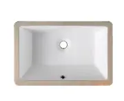 (Pack Of 2) Pool Rectangular Undermount Bathroom Vanity Sink 18" X 11" X 6"