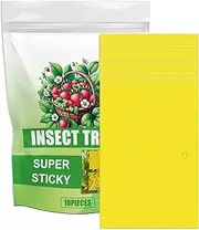 Sticky Trap | Double-Sided Sticky Trap - Waterproof Gnat Traps, Yellow Sticky Gnat Traps, Efficient for Indoor Outdoor Use