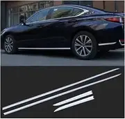 Compatible for Lexus ES200 ES260 ES300H 2018-2025 Stainless Steel Side Door Skirt Body Protector Molding Trim Cover(Forged Carbon)