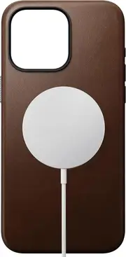 Nomad Modern Ecco Leather Case for iPhone 15 Pro Max, Brown