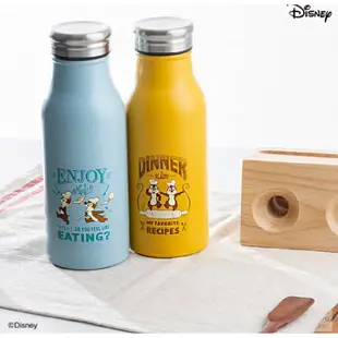 【米粒森 】 韓國大創 DISNEY 迪士尼 聯名款  奇奇蒂蒂 花栗鼠 保溫瓶 350ml ❤️millicent❤️