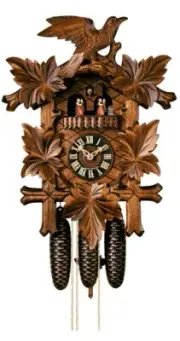 Cuckoo Clock Five leaves, bird HO 8600/5Tnu NEW