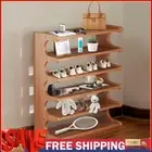 Wooden Shoe Rack Shoes Storage Organizer 6 Layer Shoe Storage Shelf for Entryway