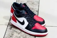 在飛比找Yahoo!奇摩拍賣優惠-Nike Air Jordan 1 Low Bred Toe