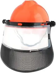Oshhni Forestry Hard Hat Face Shield Yellow Universal for Trimming Work Adjustable