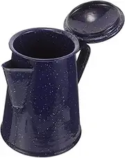 WATIIFUFU Enamel Coffee Pot Handheld Water Kettle for Home Camping Ergonomic Scald Handle Kitchen Cafe Water Pot for Coffee Lovers Speckled Design