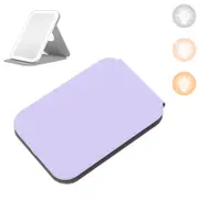 Catzon 3 Colors LED Makeup Mirror Touch Screen Foldable 360 Rotation-Purple