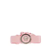 [Versace] Versace Gianni Ribbon Satin Hair Scrunchie ONE SIZE PINK