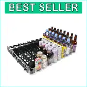 Space-Saving Fridge Drink Organizer for Bottles and Cans - Easy Access Design