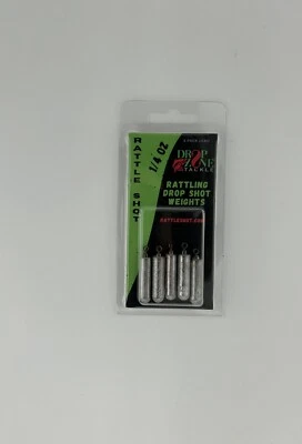 Drop Zone Tackle Rattle Shot Weights Choose Between 1/4 And 3/8 Ounce