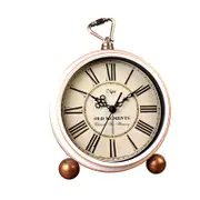 Alarm Clocks & Clock Radios 5 Inch Retro Creative Alarm Clock Wall Decoration White Roman Digital Desk