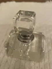Vanity Art Crystal Perfume Bottle Glass Dauber, Oleg Crissini, Quality Crafted