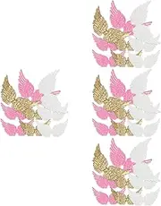 SHINEOFI 144pcs Miniature Angel Wings Patches for DIY Crafts Decorative Backpack Accessories for Costumes Home Decor and Personal Craft Projects