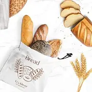 Reusable Bread Storage Bag | Eco Klever | Reduce Food Waste & Save Money | Bread Container | Food Storage Bag | Homemade, Sourdough, Gluten Free, Loaf, Baguette, Ciabatta, Multigrain, Spelt, Rye