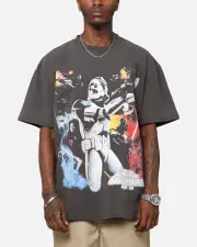 [AMERICAN THRIFT] American Thrift Star Wars Battlefront 2 Heavy T-shirt Black Wash - Size M M Black Wash