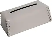 Folpus Tissue Box Tissue Case Decor Decorative Napkin Case Holder Tissue Holder Tissue Storage Box for Kitchen Bathroom Home Bedroom, Gray