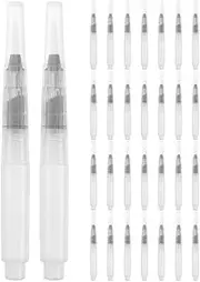 CANIGHT 30pcs Calligraphy Brush Pens: Refillable Watercolor Ink Marker with Nylon Tips - Pencil for Chinese Painting Modern Lettering & Botanical Illustration