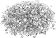 FRCOLOR 1440Pcs Flatback Glass Rhinestones Round Crystal Gems for DIY Nail Art Crafts Multi Color Decorative Jewels for Clothing Shoes and Creative Projects