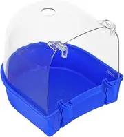 HOUDERCO Parrot Species Bird Bath Birdcage Bathtub Easy to Clean Long-Lasting Plastic