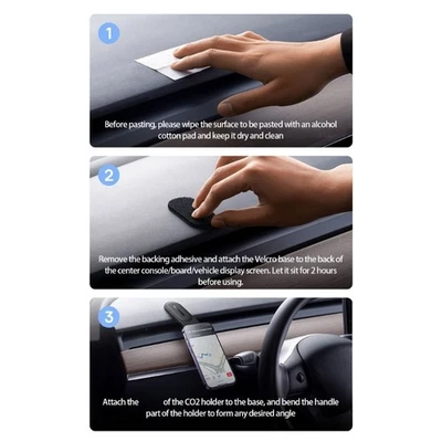 Foldable Car Phone Stand Not Slip Base Adjustable Bendable Car Phone Holder