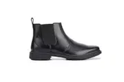 HUSH PUPPIES DEACON Mens Leather Boots Shoes Slip On Extra Wide Work Comfort