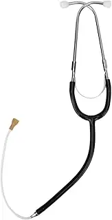 Classic Stethoscope, Professional Grade Hearing Aid Stethoscope for Testing, Non Slip in Ear Fit, Soft Hoses, and Accurate Probes, Ideal for Audiologists and Music Enthusiasts(black)