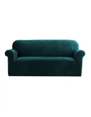 [Artiss] Velvet 3 Seater Sofa Cover in Agate Green
