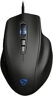 MIONIX Naos Pro 1900DPI Optical Sensor Gaming Mouse, 1.8m Cable, Black (NAOS-PRO), One Size