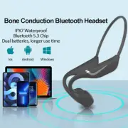 Bone Conduction Wireless Bluetooth Headset BT5.3 Waterproof Sports RGB Light