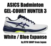 ASICS Badminton Shoes GEL-COURT HUNTER 3 1071A088.102 White / Blue Expanse