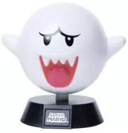 Super Mario Night Light Boo Ghost 4.5” Rare Arcade White Glow Ships Fast!