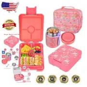 Stainless Steel Soup Thermo and Bento Lunch Box Set for School - Mermaid Style
