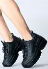 NEW Berness - LILY 5005 Next Level Black Platform Sneakers