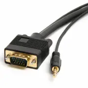 VGA SVGA Monitor Cable Gold Plated Connectors Support Full HD Displays M-M 15 Ft