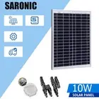 12V 10W Solar Panel Home Battery Charger Power Charging Caravan Camping Outdoor