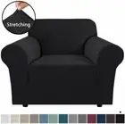 New Stretchable Couch Soft Slip JaqThick sofa Cover 1/2/3/4 Seater Black colour