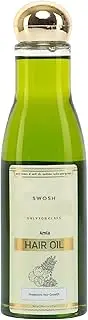 Swosh Khadi Amla Bhringraj Hair Oil For Shiny & Stronger Hairs Reduce Premature Greying Hair Oil (200 ML) | Anti Hair Fall Oil